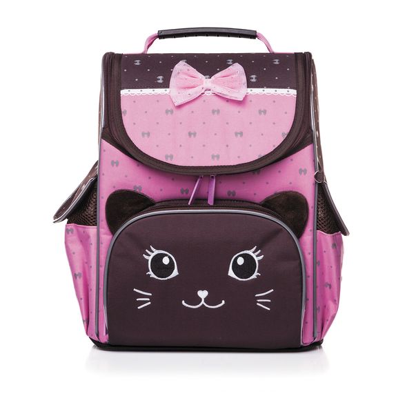 Рюкзак Hatber BALANCE-Кошечка-  32х26х13 см полиэстер светоотраж. 1 отделение 3 кармана , 